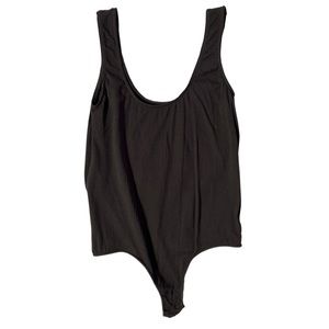 SKIMS stretch rib scoop tank bodysuit